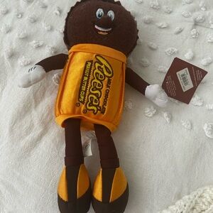 Reese's Plush Peanut Butter Cup Character - Brown & Orange